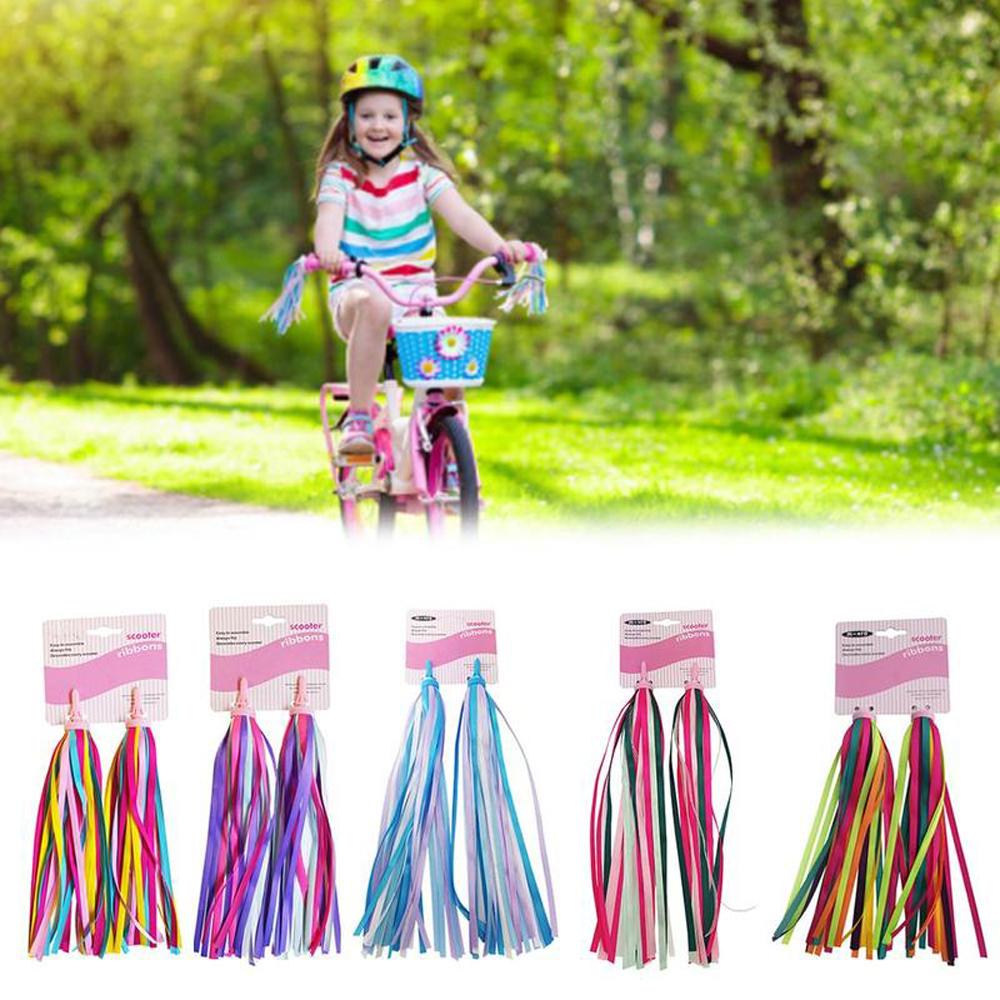Colorful Child Bike Tassel 30CM Scooter Ribbon Bicycle Ribbon Bicycle Handlebar Bike Streamer