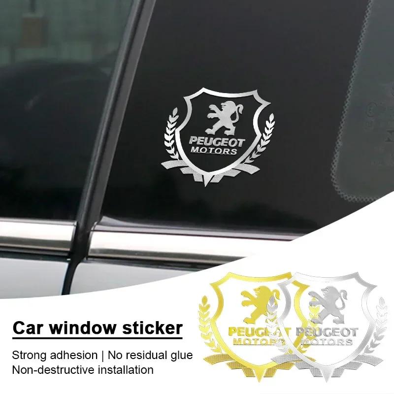 Car Sticker Car Badge Body Side Metal 3D Emblem Ears of Wheat Sticker Decal Auto Exterior Accessories For Peugeot 3008 5008 208