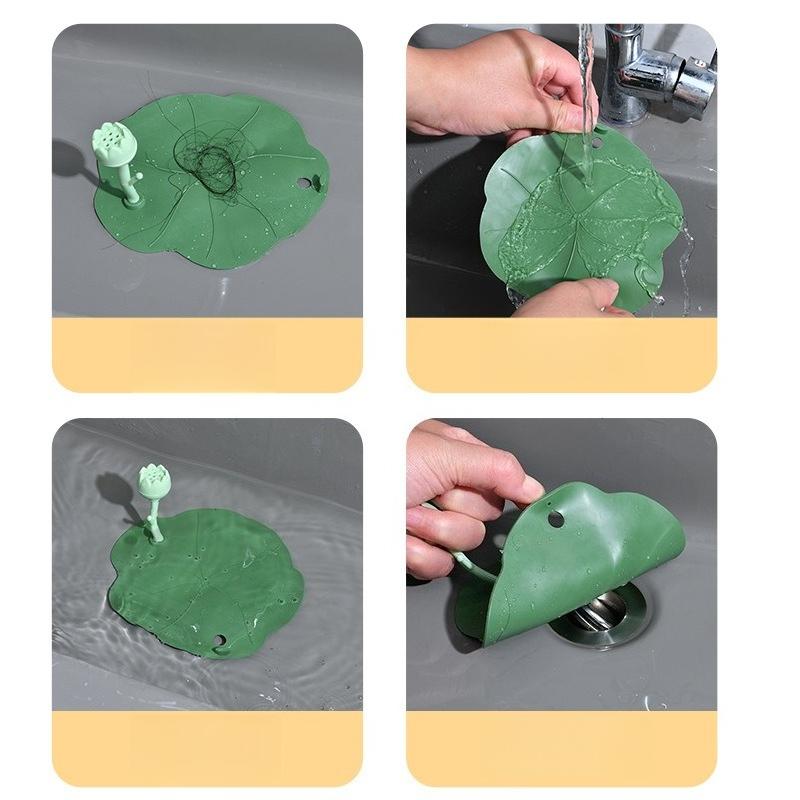 1PC lotus leaf floor drain odor prevention, silicone mat, drain blockage, anti-odor recirculation, new bathroom floor drain, practical, convenient,