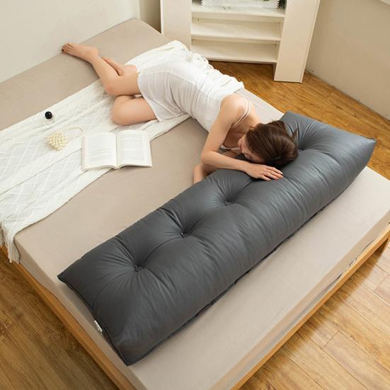 Triangular Headboard Pillow Bed Wedge Pillow with Side Pocket Headboard Back And Waist Support Cushion for Daybed Reading Relaxing