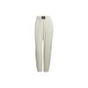 Woven Pants With Elastic Cuff And Waistband Women Bottoms Ivory-White HT6896