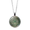 Aztec Calendar Stone Pattern Time Women's Jewelry Mayan Calendar Pendant Necklace