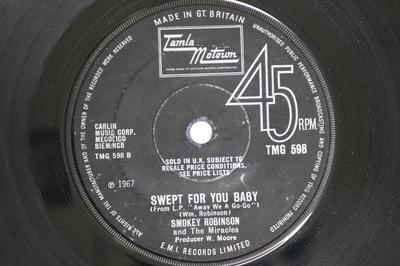 7-дюймовая пластинка MIRACLES - The Love I Saw In You Was Just A Mi TMG598 Tamla Motown 1967 UK Соул/Фанк Б/У