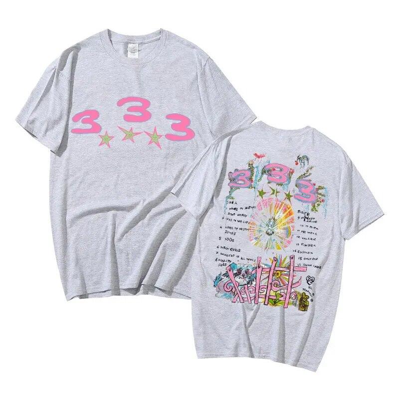 Bladee 333 Hip Hop Oversized Trend Skate Drain Gang Футболка Harajuku Футболка унисекс Унисекс Женская мода Повседневные футболки с короткими рукавами