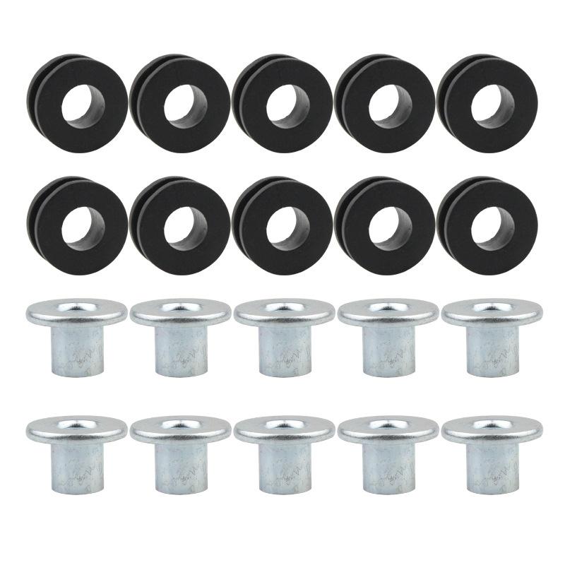 5 Sets Motorcycle Rubber Grommets Bolt Kit Anti Shock Pressure Relief Cushion Accessories for Engine Assembly Repair