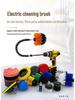 Electric Drill Brush Set: 12-14 Pieces for Cleaning, Polishing, & Grinding with Round Disc for Tile and Carpet