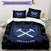 3pcs Football Team (61) Design Cover Set - HD Printed Bedding with 1 Cover and 2 Pillowcases - Perfect for Home and Dorm Decor