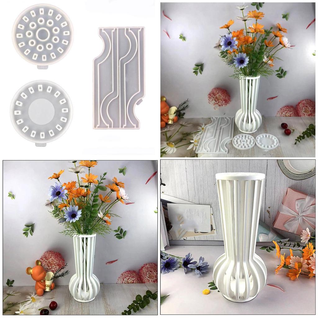 Handcraft Silicone Mold Flowerpot Plant Moulds Unique Art Molds Fashion Ornament Molds Silicone Material for Flower Vase