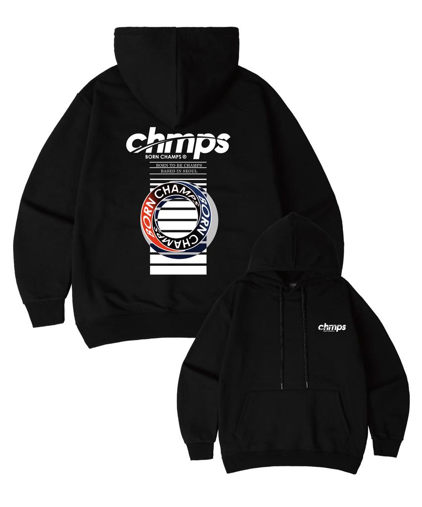 [3 цвета] Худи оверсайз Chmps One B25St06 [С флисовой подкладкой/Без флисовой подкладки] (Тип)