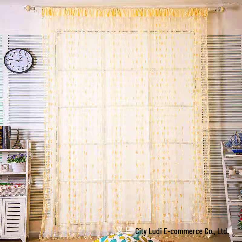 Корейская декоративная штора в форме сердца для свадьбы, гостиной, спальни и ванной комнаты