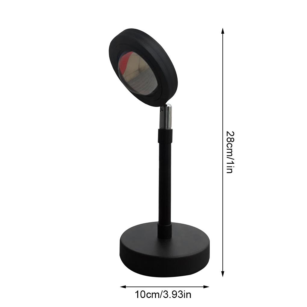 USB Button Sunset Projector Lamp Led Night Light Home Coffe Shop Background Wall Home Decoration Color Lamp