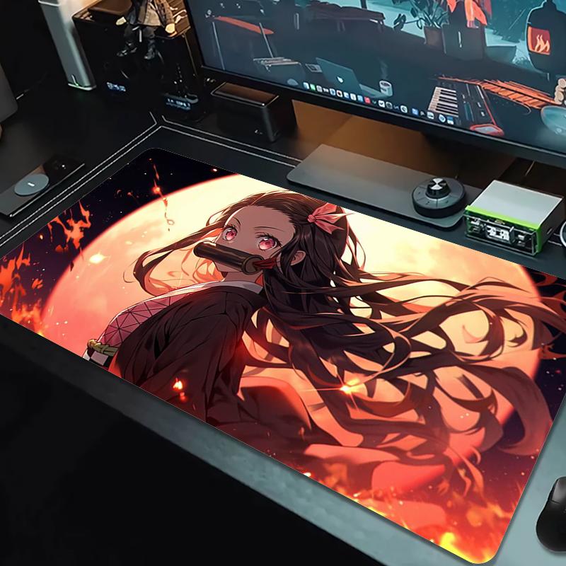 Popular Anime Mouse Pad Large Gaming Table Cushion Nonslip Laptop Tablet Big Mousepad Xxl Mat Mini Pc Playmat With Lock Edge