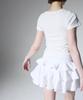 Aliena Picot Ribbed Cancan Skirt(Wh)