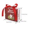 WTEMPO Christmas Gift Packaging Boxes Christmas Drawer Style Paper Boxes Festive Events Souvenir Gift Boxes Creative Printed DIY Ribbon Bow Boxes