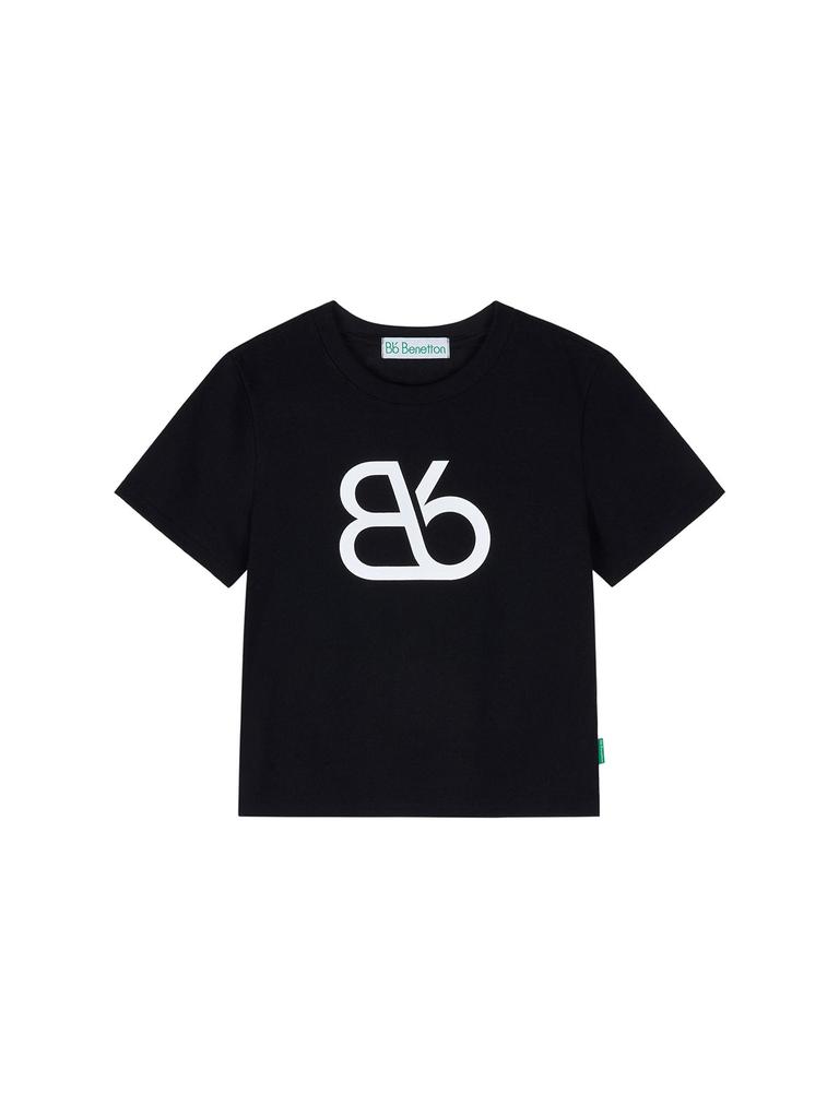 Bb' BENETTON Укороченная футболка с коротким рукавом Big Bibi (черный)