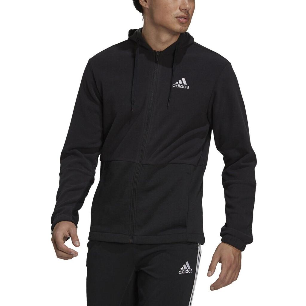adidas Куртка с логотипом на молнии, мужские куртки, черные GV5297
