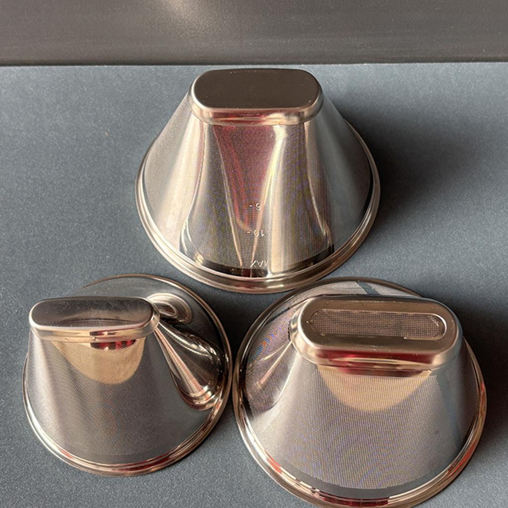 Конусный кофейный фильтр из нержавеющей стали 304 Практичный дизайн с мелкой сеткой Запасная часть Аксессуары для эспрессо-машин