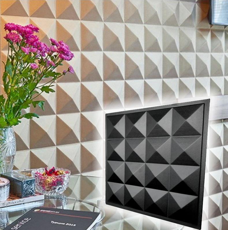 Plastic Mold for the Manufacture of 3d Panel "Aura"(3D Mold for Decorative Wall Panels for Gypsum and Concrete) Wall Decor.