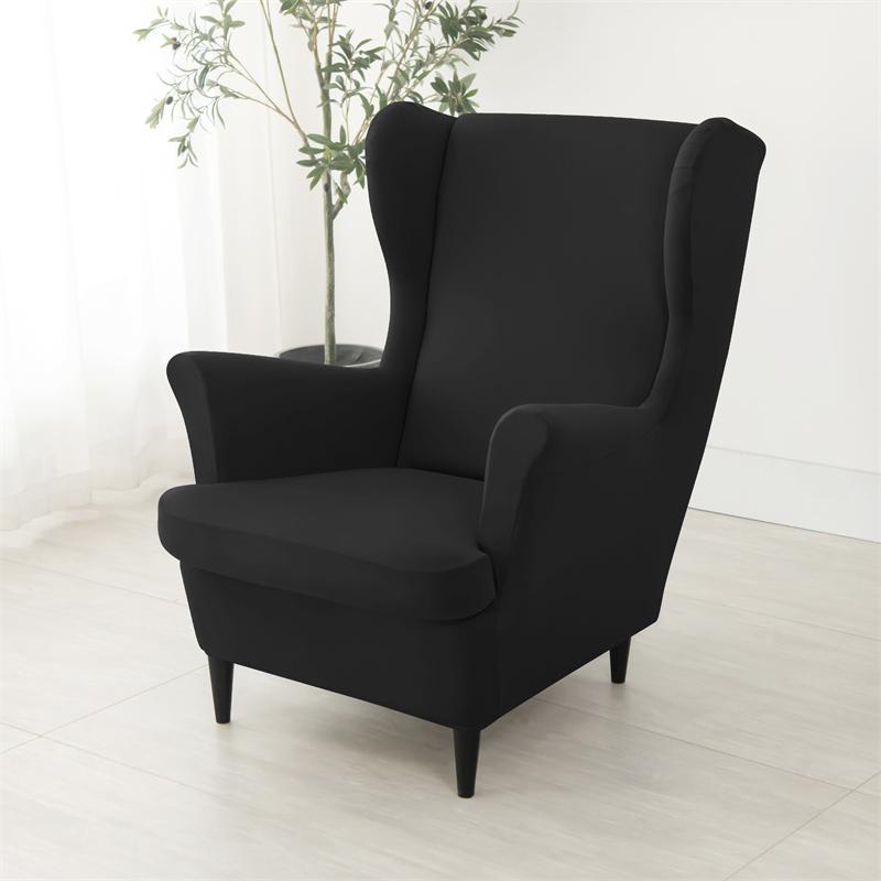 Чехол для кресла Nordic Wing Chair Stretch Cheaper Spandex Armchair Covers Non Slip Washing Relax Sofa Slipcovers with Seat Cushion Covers
