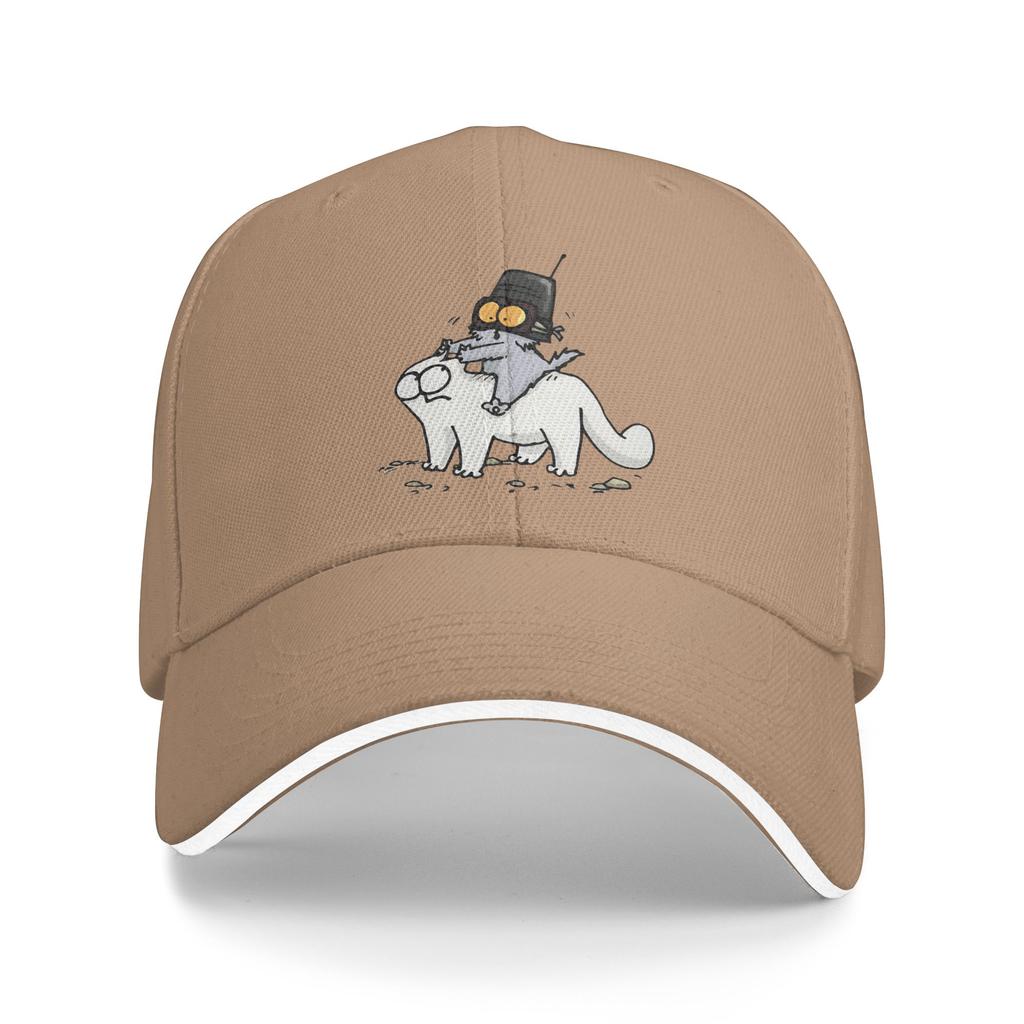 Simons Cat Baseball Cap Y2k Funny Hip Hop Hats Summer Unisex-Teens Kpop Rock Baseball Caps