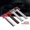 3D Aluminum SUPERCHARGED Turbocharged Emblem Car Stickers Badge Car Styling Accessories