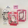Rotatable Cute Card Display Stand 3inch Acrylic Desktop Decor Photo Holder Photocard Frame Card Sleeve Sweet Photo Protection