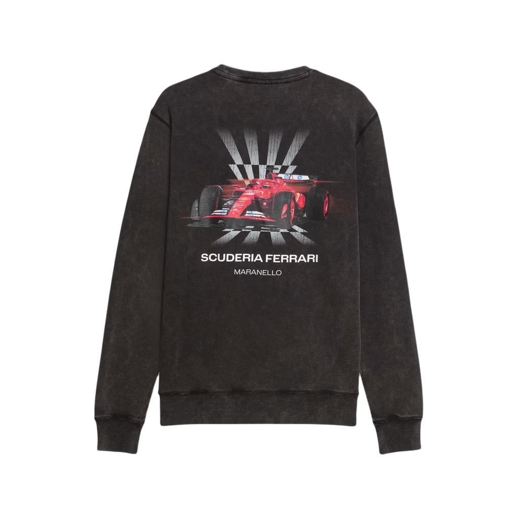 Puma X Scuderia Ferrari Удобный свитшот с круглым вырезом и длинным рукавом Мужской свитшот 63531601