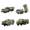 4x 4D Missile Vehicles Model Armored Vehicle for Kids Adults Holiday Gifts Children Desk Decor