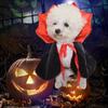 Stand-collar Halloween Pet Costume Adjustable Easy To Wear Dogs Knight Cape Soft Fabric Pet Supplies Kitten Puppy Dress