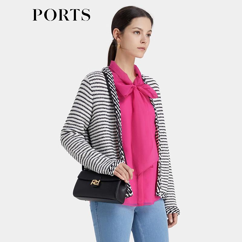 Ports Women's Striped Knit V-Neck Cardigan