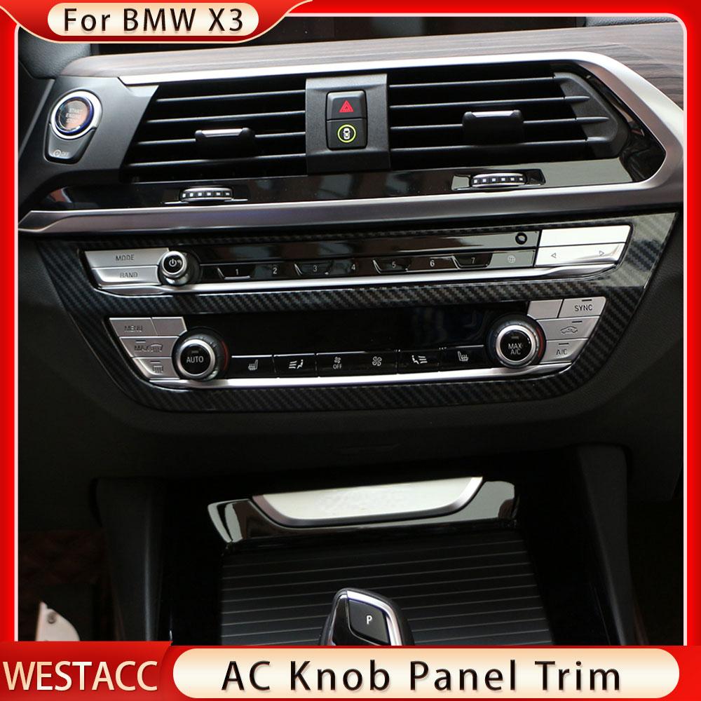 Центральное управление кондиционером, накладка панели кнопок переменного тока для BMW X3 G01 2018-X4 G02 2018- 