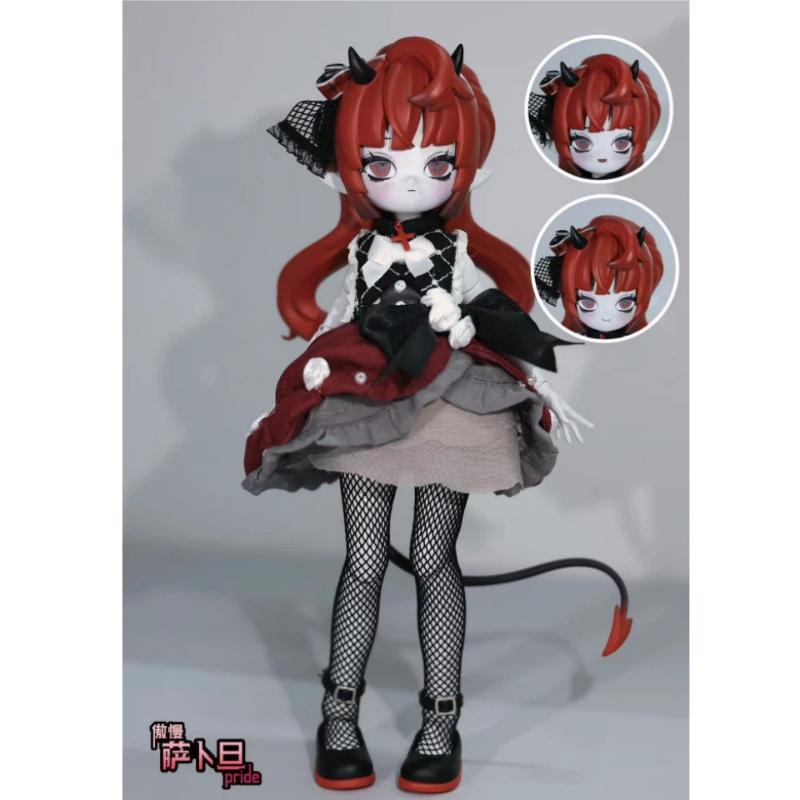 Новейшая Оригинальная Серия Рогов Городского Дьявола Масштаб 1/8 BJD Артикулированная Кукла Милые Коллекционные Игрушки Украшение Периферийные Подарки
