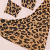 Леопардовый комплект ювелирных изделий золотого цвета, подарочные аксессуары для свадебной вечеринки, преувеличенные металлические ключицы, короткое ожерелье и серьги, женские комплекты
