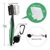 Golf Club Brush Golf Groove Cleaning Brush 2 Sided Golf Putter Wedge Ball Groove Cleaner Kit Cleaning Tool Golf Accessories 5