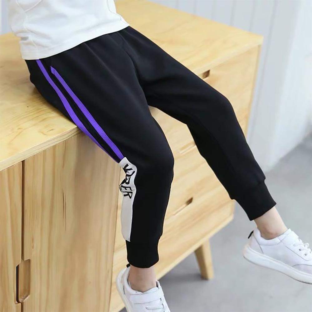 Boys Striped Sweatpants Kids Summer Sports Trousers Casual Harem Pants