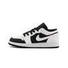 Jordan Air Jordan 1 Abrasion Resistant Low top Vintage Basketball Shoes Unisex Black White 553558-067(team1098SBOX)
