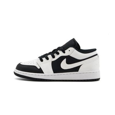 Air Jordan 1 Износостойкие Низкие Винтажные Баскетбольные Кроссовки Унисекс Черно-Белые 553558-067(team1098)