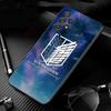 Cover For Samsung Galaxy A51 A71 A41 A31 A11 A01 A72 A52 A42 A32 A22 A21s A02s A12 A02 Silicone Case Shell Attack On Titan Badge