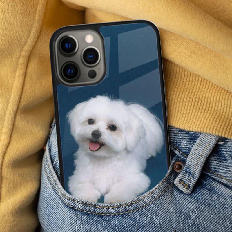 Maltese Dog Puppies Soft Phone Case for iPhone 17 Air 16e Pro max 15 Pro 13 14 Plus 11 12 MagSafe Magnetic Coque