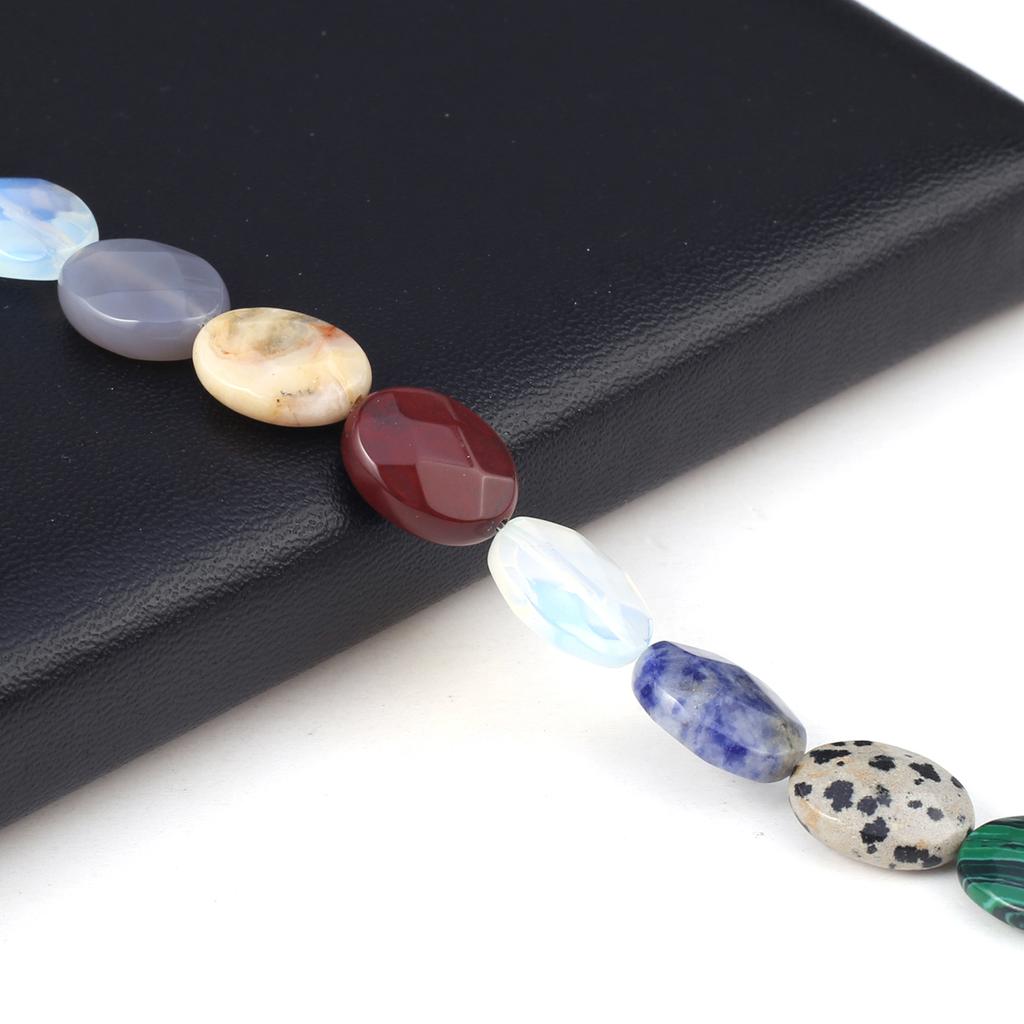 Бусины из натурального камня опал/агат/малахит овальные граненые бусины для изготовления ювелирных изделий DIY ожерелье браслет серьги аксессуар