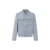 Pocket Label Single-Breasted Long Sleeve Denim Jacket Men Jackets Light-Blue J30J320542-1AA