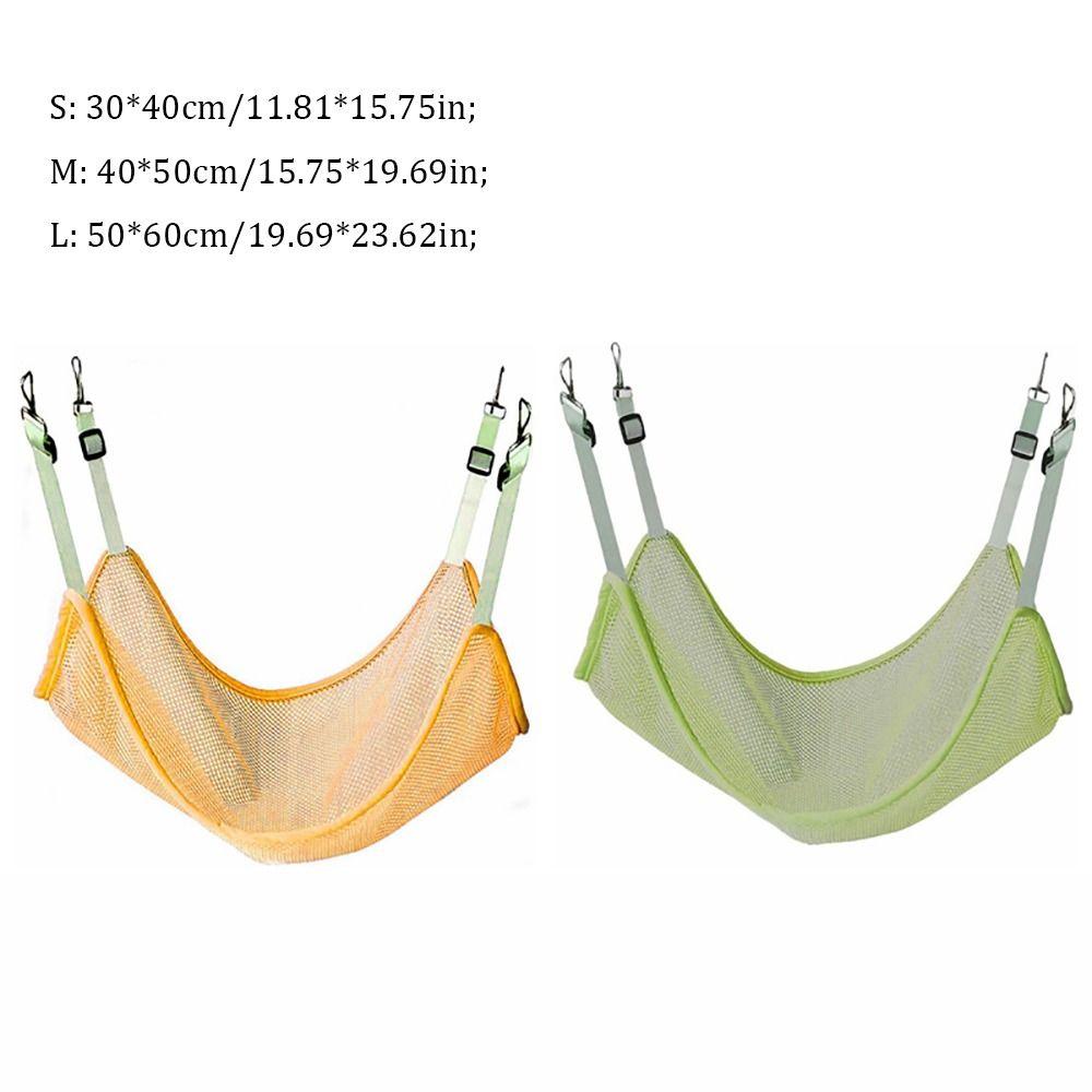 Sturdy Mesh Pet Hammock Breathable Adjustable Pet Swing Bed Hangable Cat Dog Hanging Nest Indoor