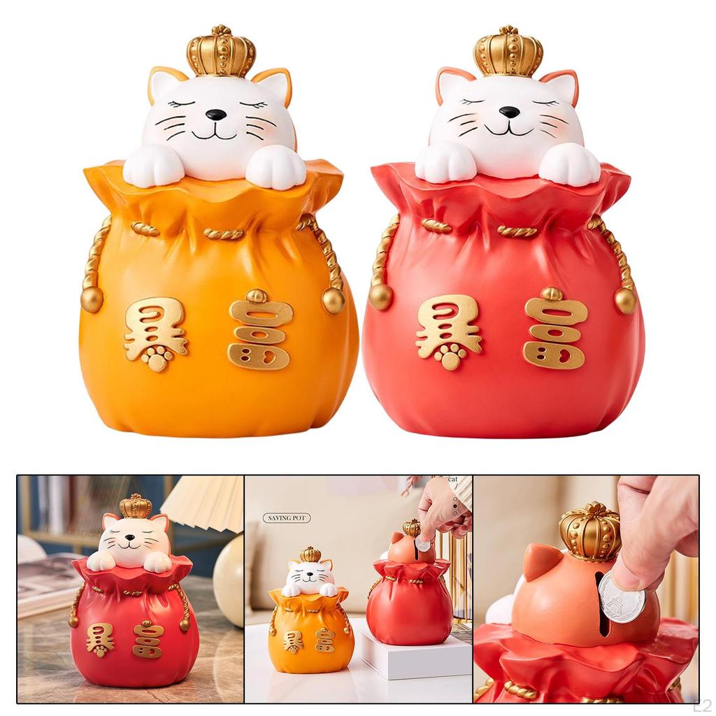 Кошка копилка статуэтка фигурка контейнер для домашнего настольного декора