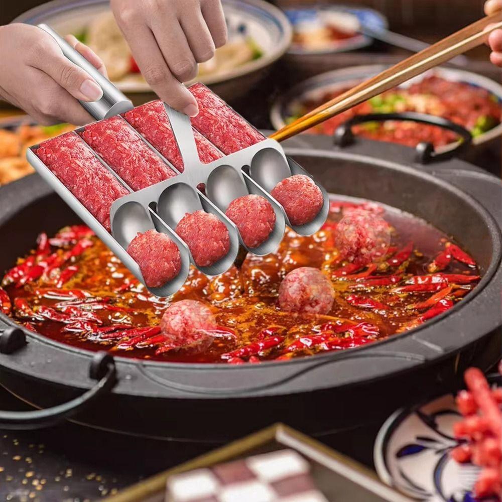 Durable Meat Making Ball Mold Stainless Steel Meatball Maker Tool  Home Kitchen