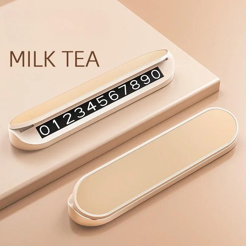 Simple Car Temporary Parking Card Phone Number Car Phone Holder Luminous Telephone Number Plate Car Park Car-styling Accessories