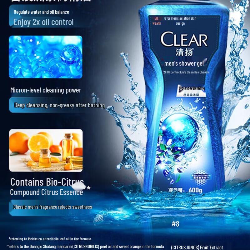 Clear Oil Control & Hydrating Shower Gel & Shampoo Set