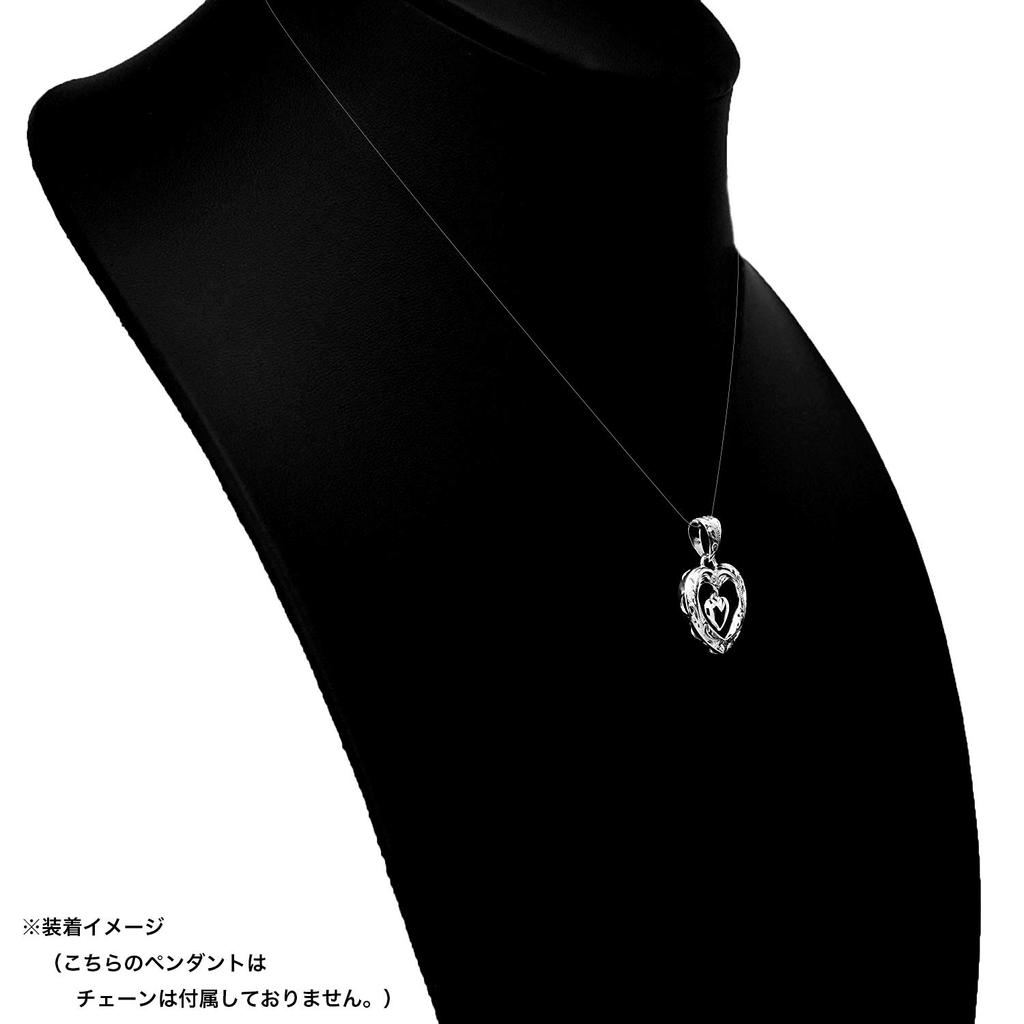 Leilani Hawaiian Jewelry Double Heart Silver Necklace Pendant in Sterling Silver (No Chain)