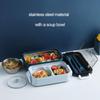 304 Stainless Steel Lunch Box Bento Box For School Kids Office Worker 2 Layers Microwave Heating Lunch Container Food Storage Box