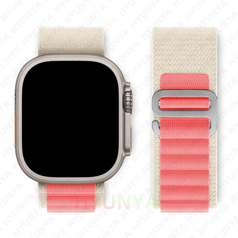 Альпийский ремешок для Apple Watch Band Series 10 9 8 7 SE Ultra 2 41мм 42мм 45мм 46мм 49мм 40мм 44мм IWatch Correa Ремешок Браслет