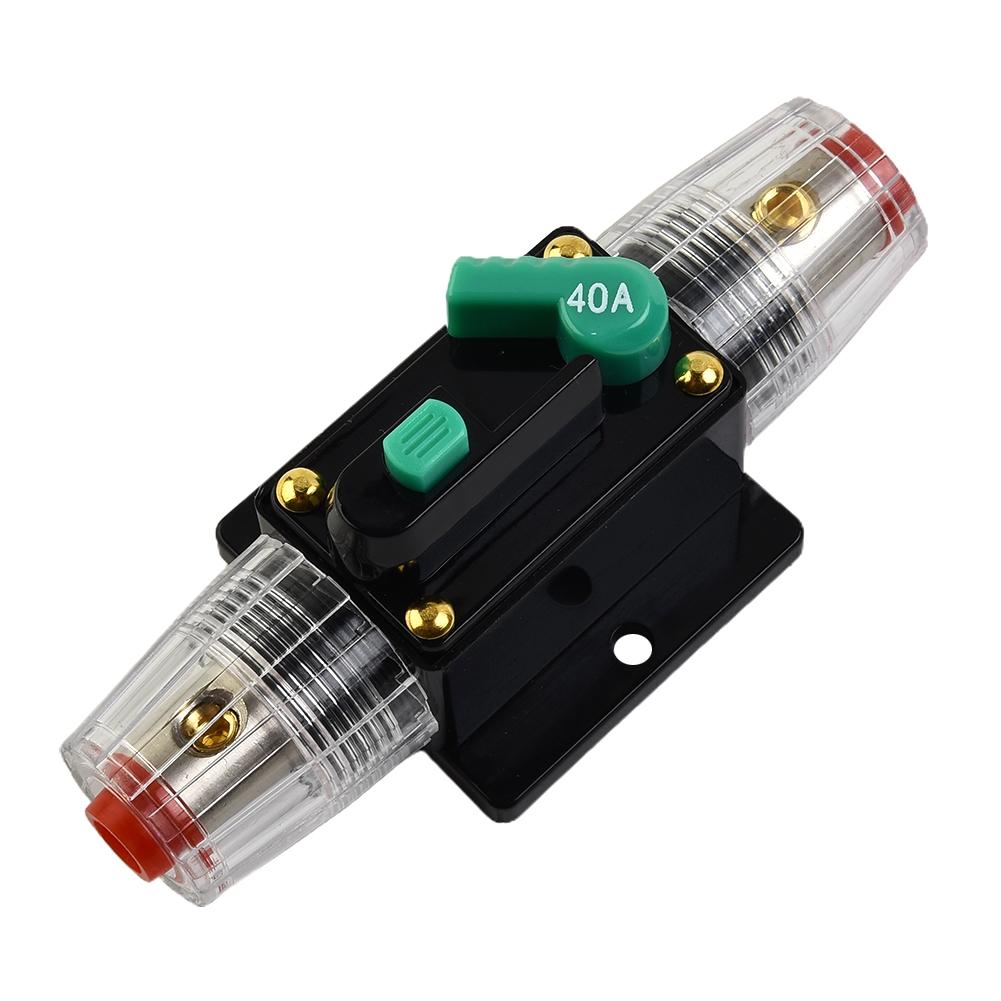 10A-100A Автоматический выключатель Предохранитель Сброс 12В-48В DC Автомобиль Лодка Автомобиль Водонепроницаемый 4/8 AWG